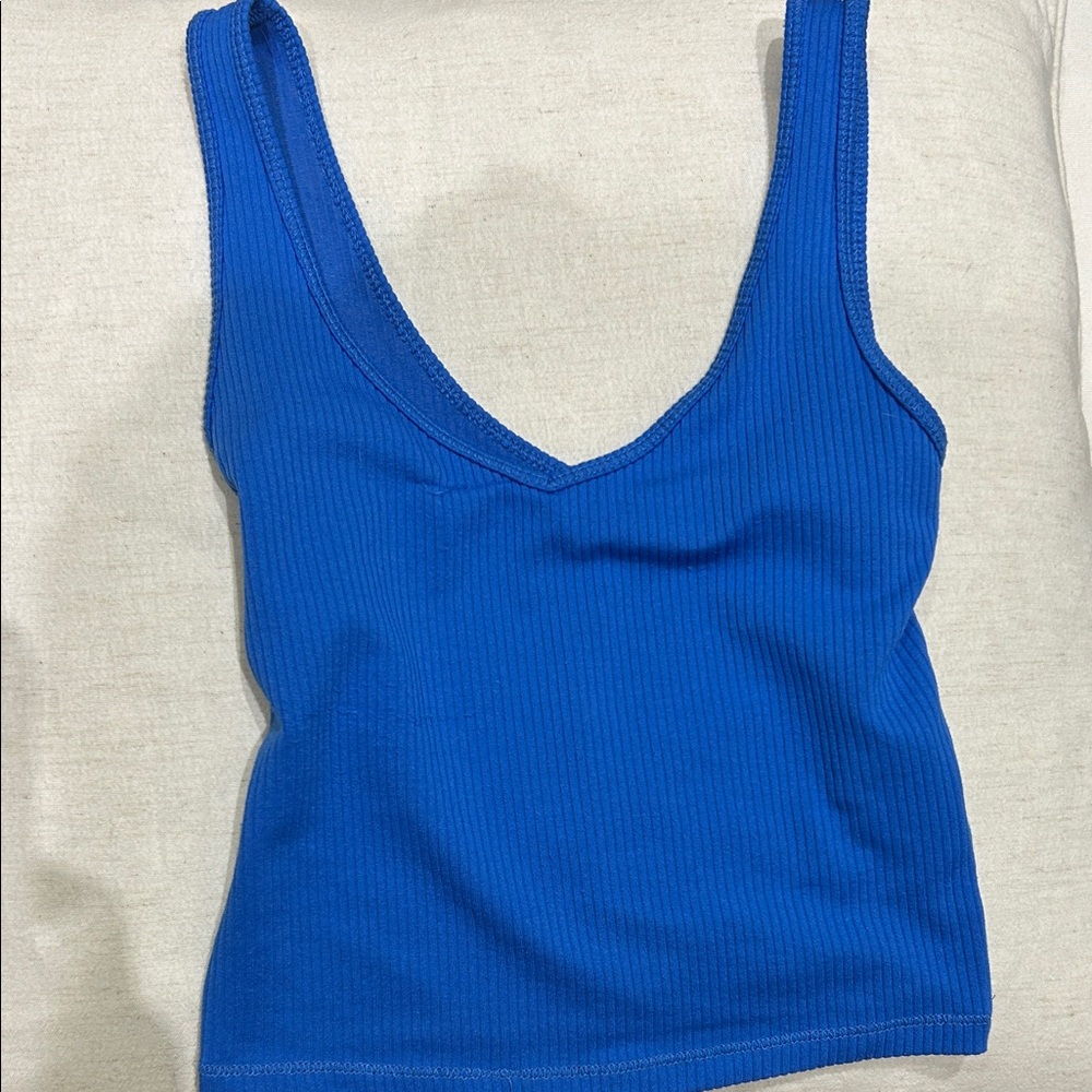 Hollister Royal Blue Ribbed Tank Top